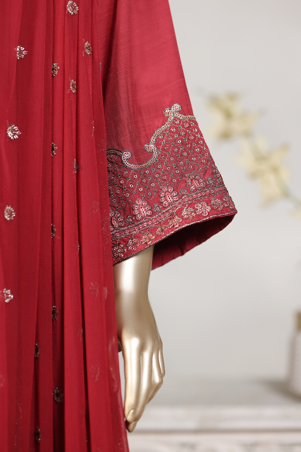 Twist 3Pc Embroidered Dress