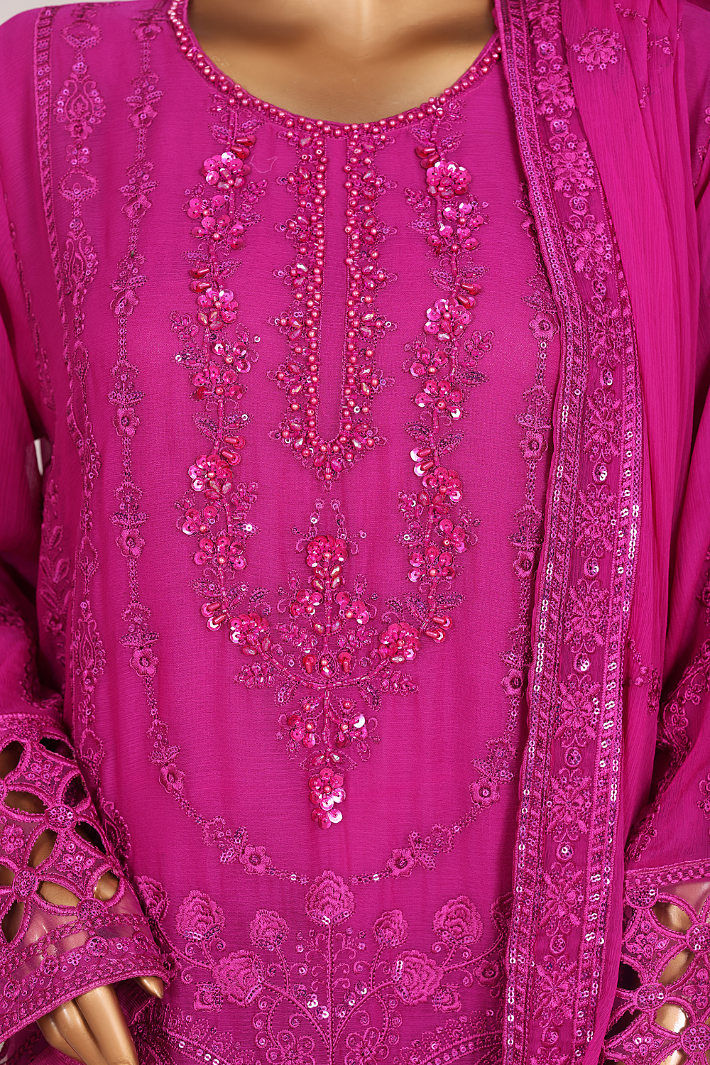 Platinum 3Pc Embroidered Dress
