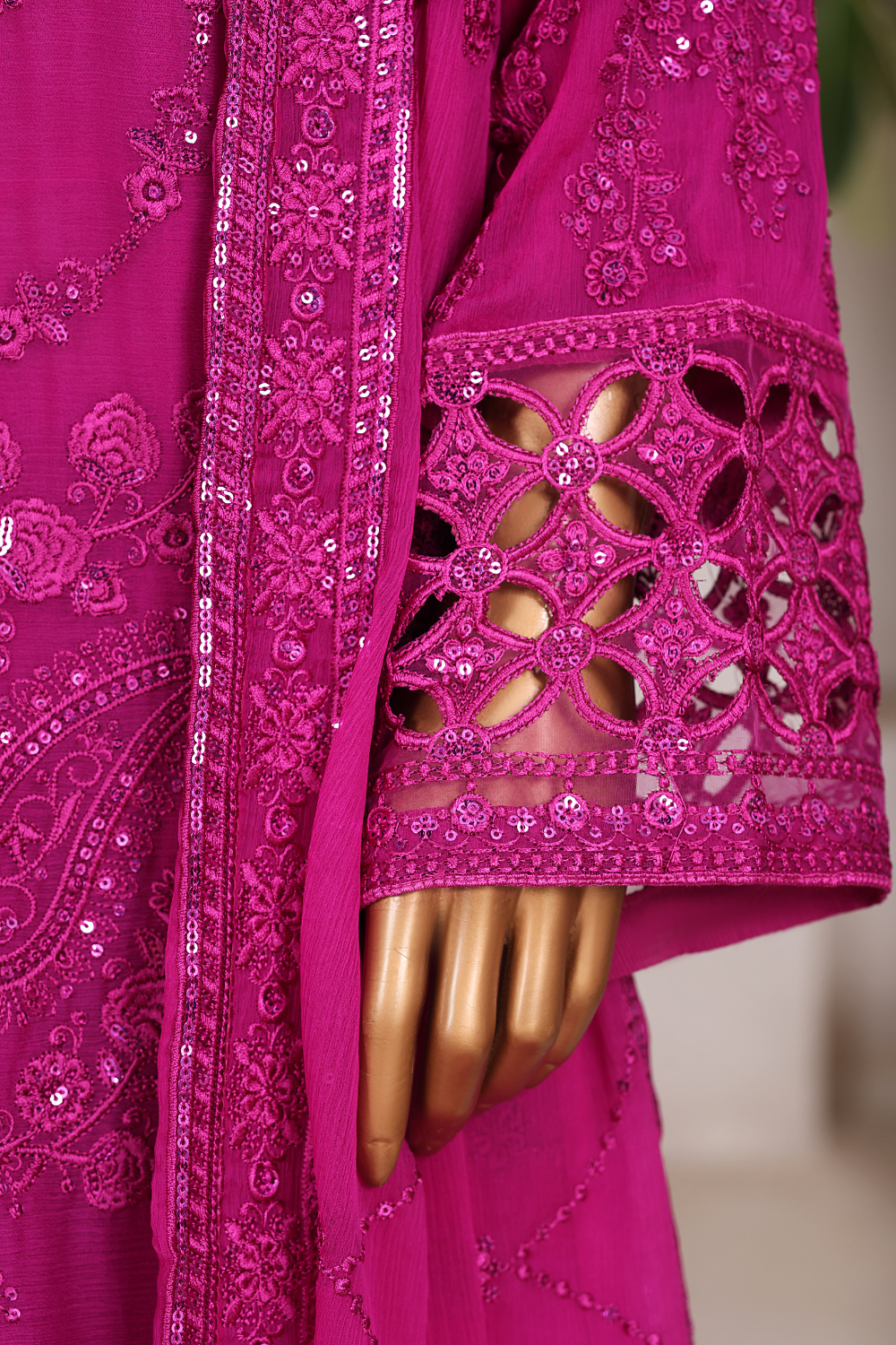Platinum 3Pc Embroidered Dress