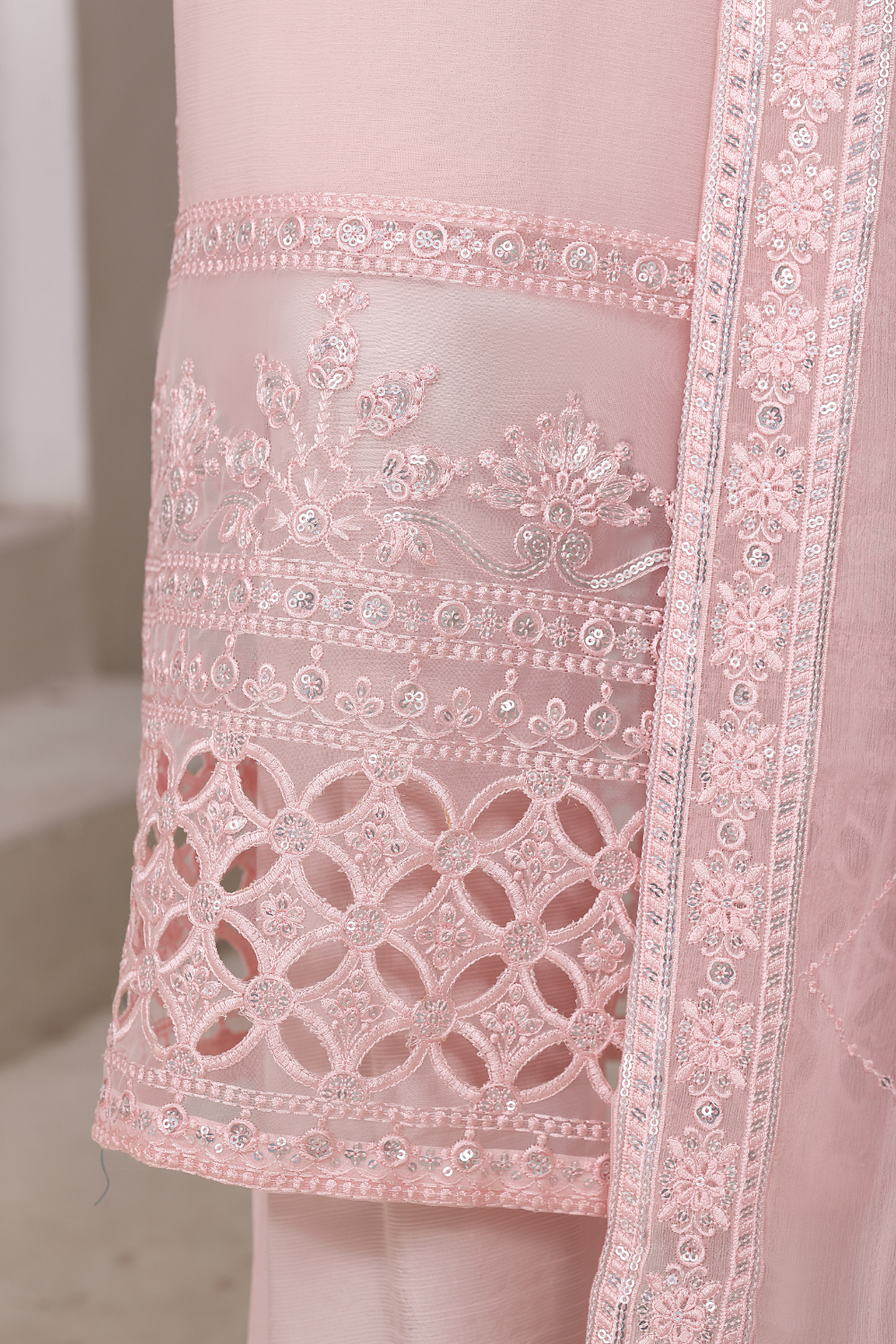 Platinum 3Pc Embroidered Dress