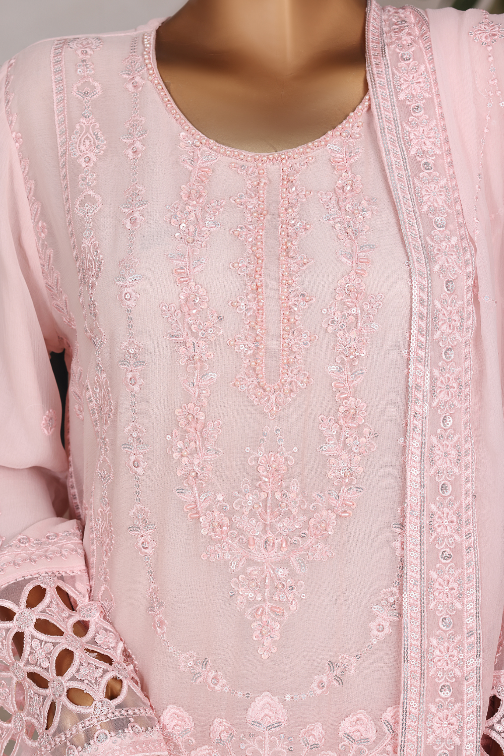 Platinum 3Pc Embroidered Dress