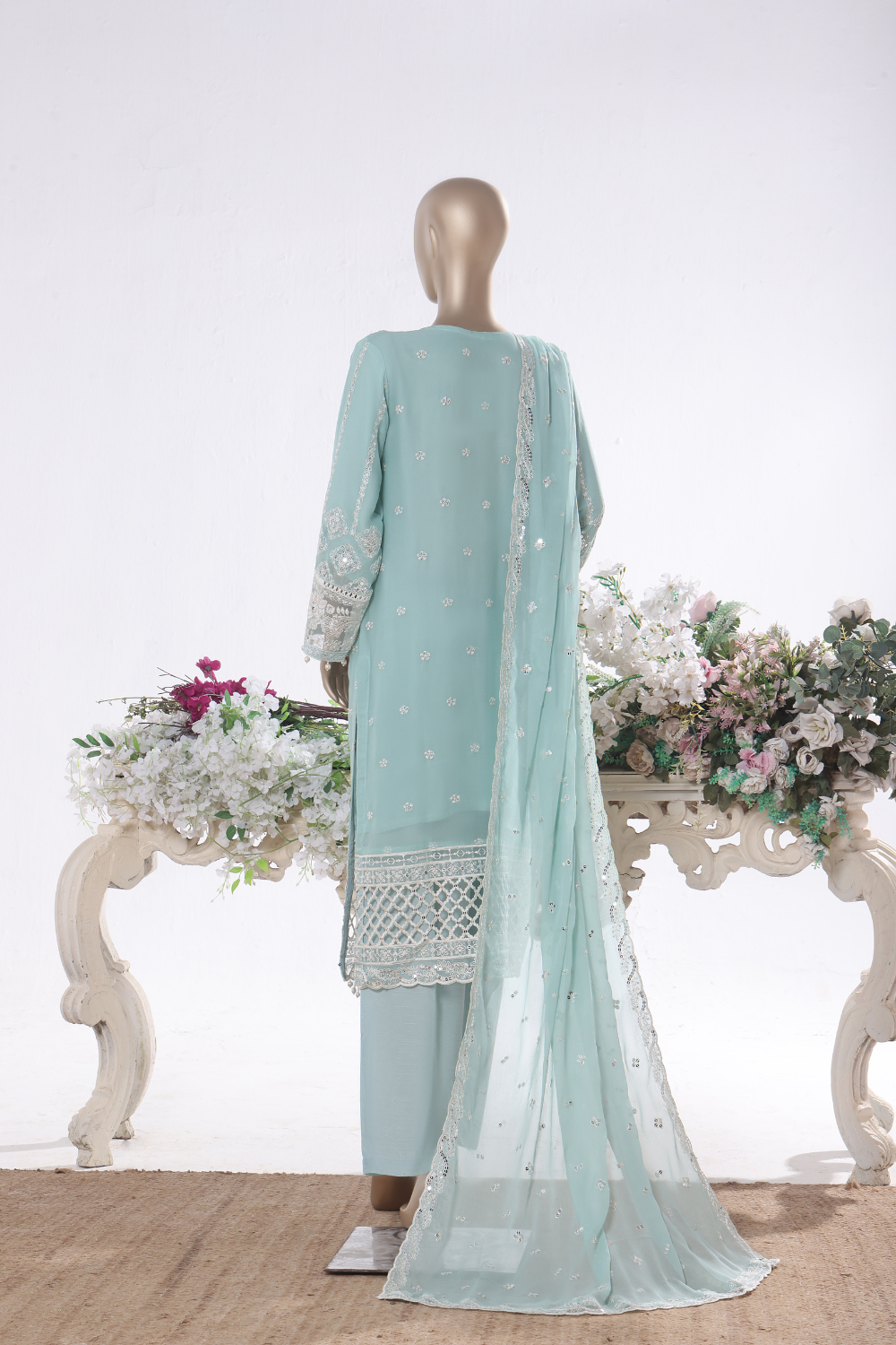 Sheesha 3Pc Embroidered Dress