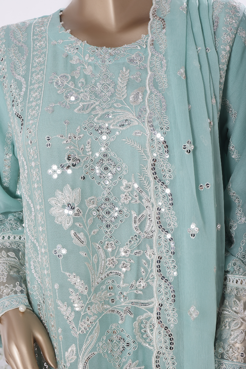 Sheesha 3Pc Embroidered Dress