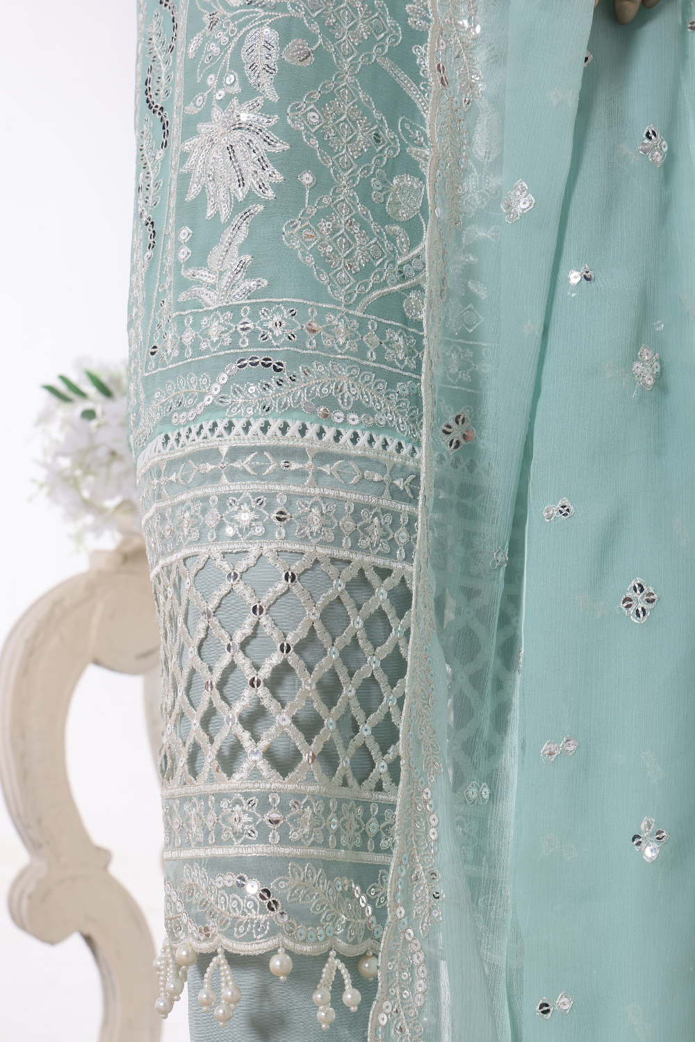 Sheesha 3Pc Embroidered Dress