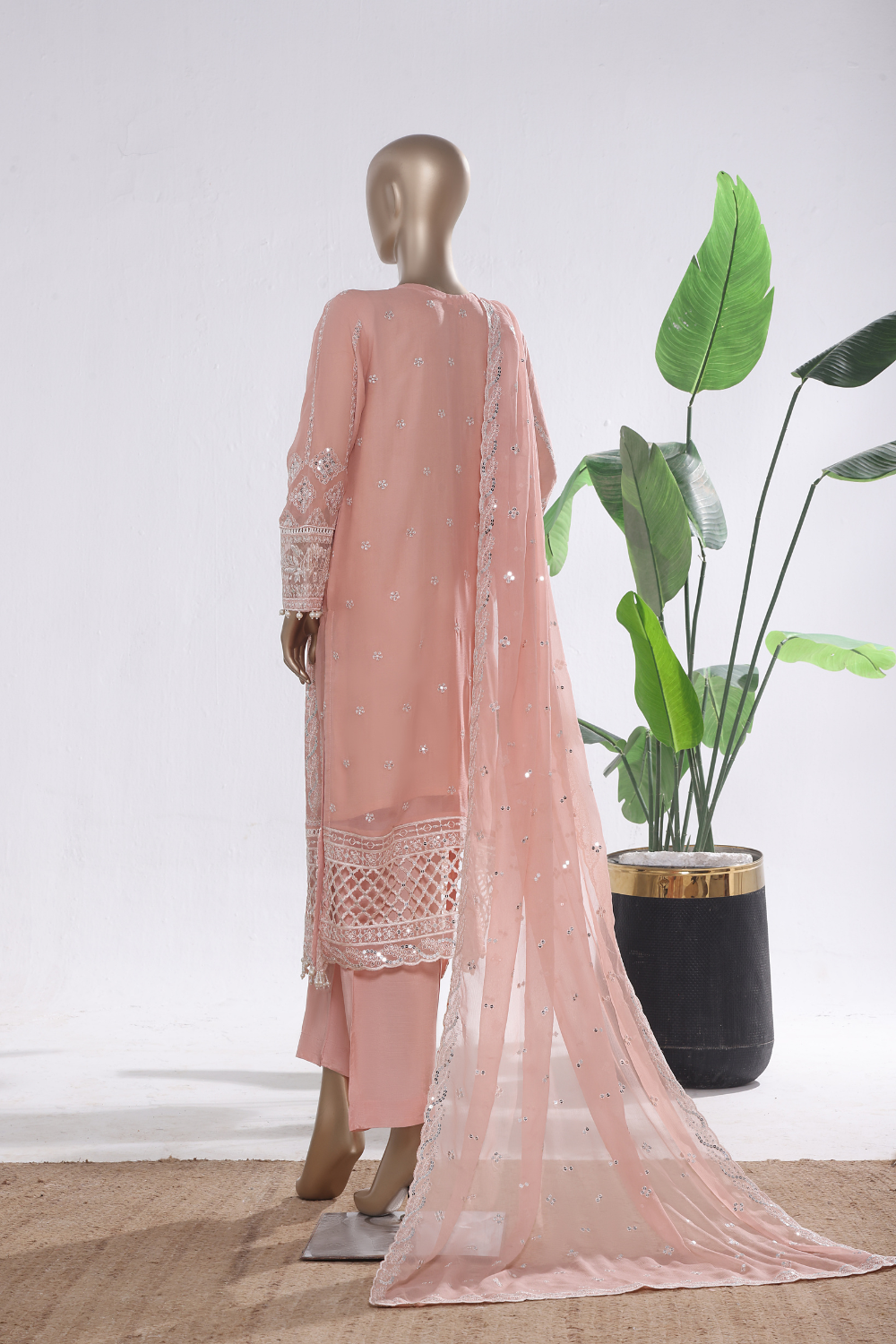 Sheesha 3Pc Embroidered Dress