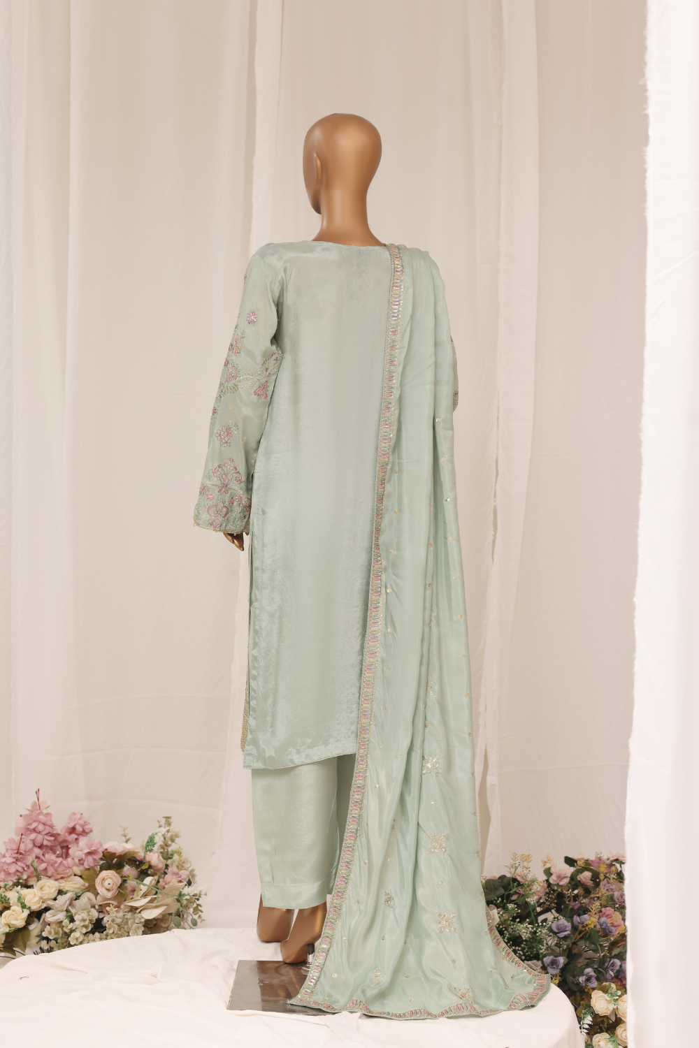 Chantelle 3Pc Embroidered Dress