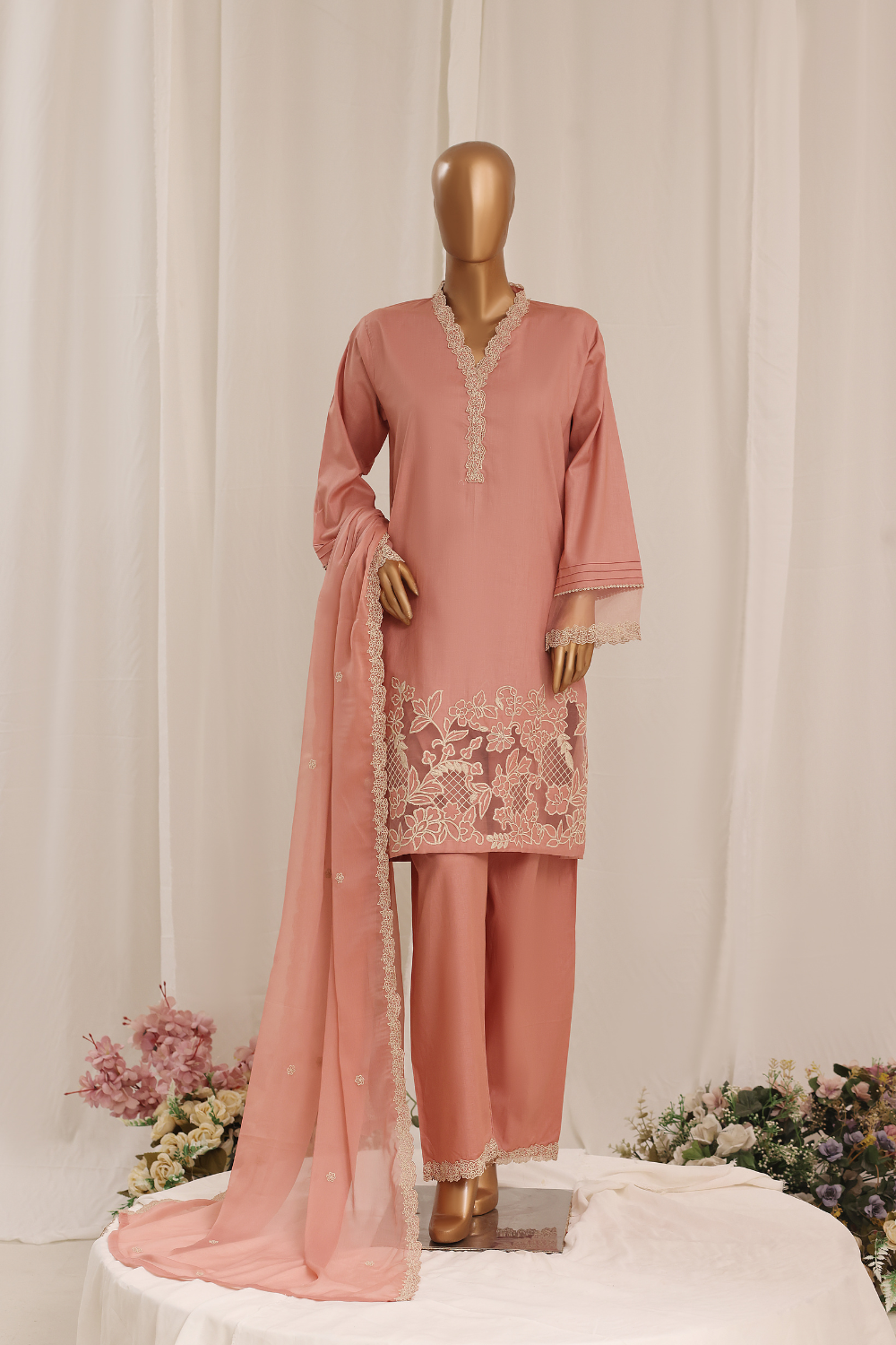 Hico 3Pc Embroidered Dress