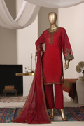 Rain 3Pc Embroidered Dress