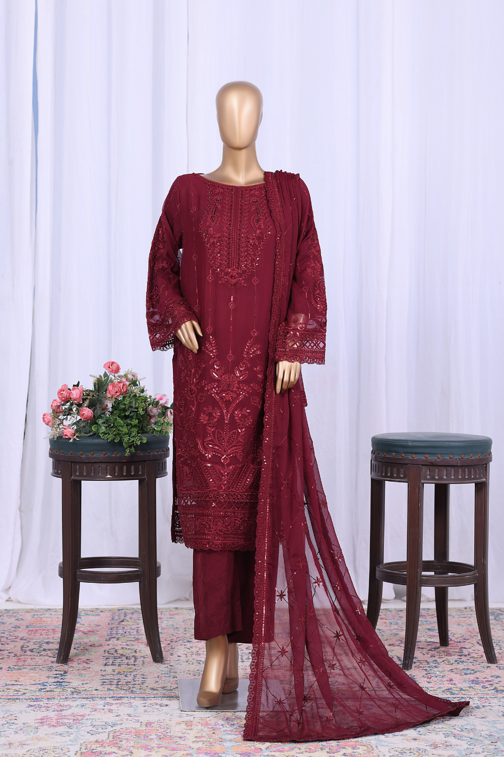 Gul Bahar 3Pc Embroidered Dress