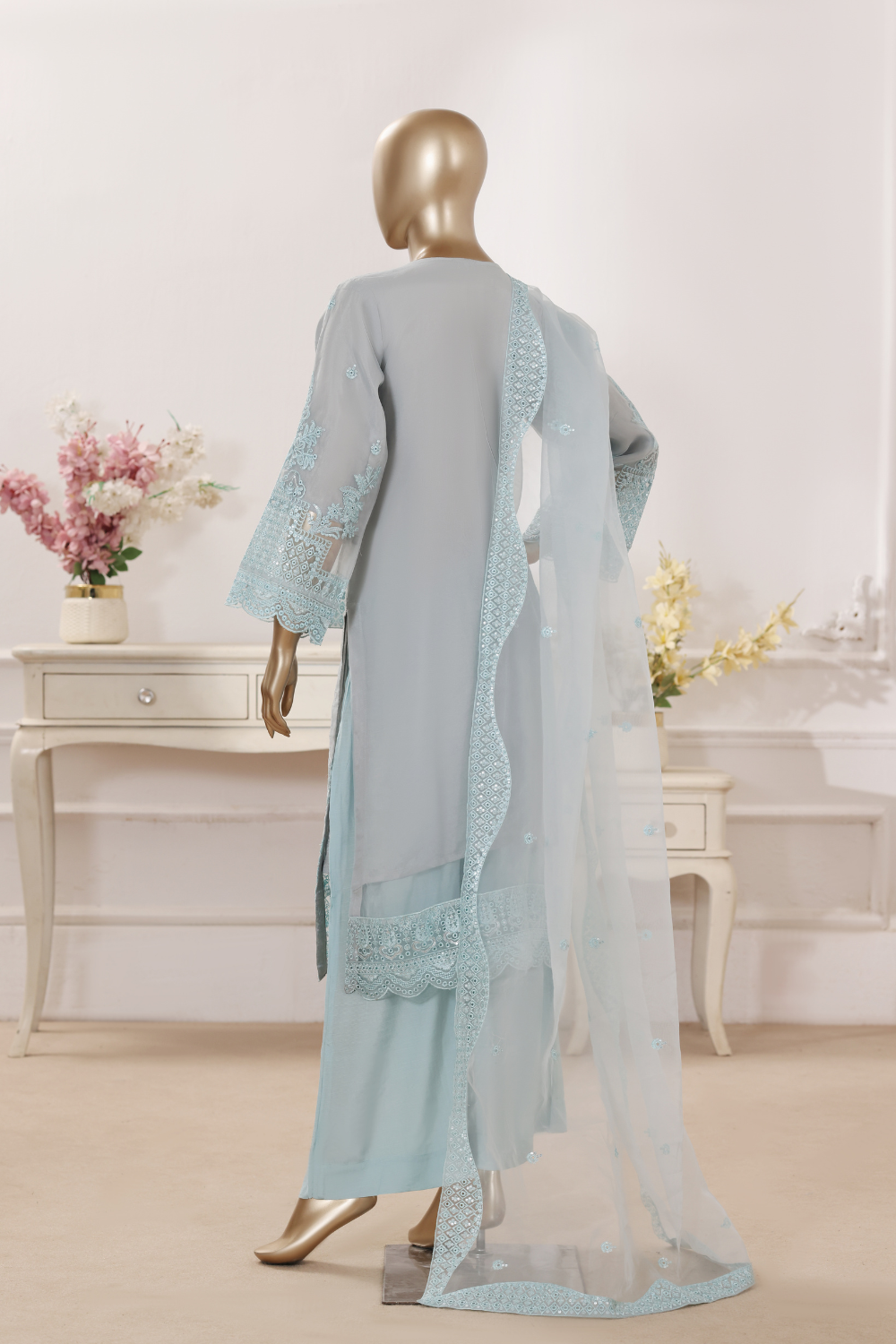 Dori 3Pc Embroidered Dress