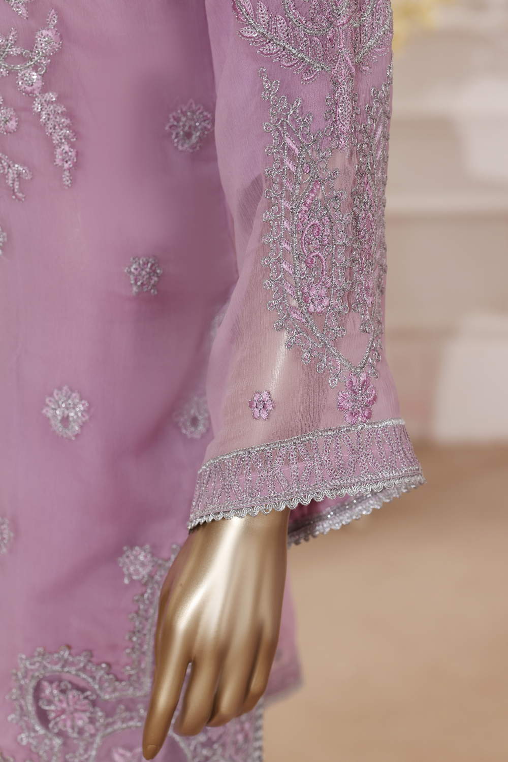 Glorious 3Pc Embroidered Dress