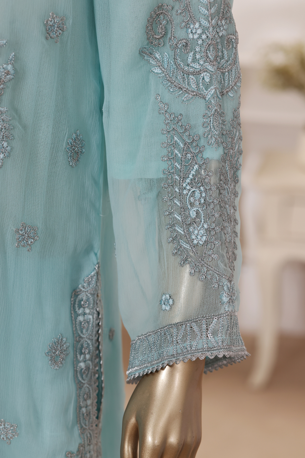 Glorious 3Pc Embroidered Dress