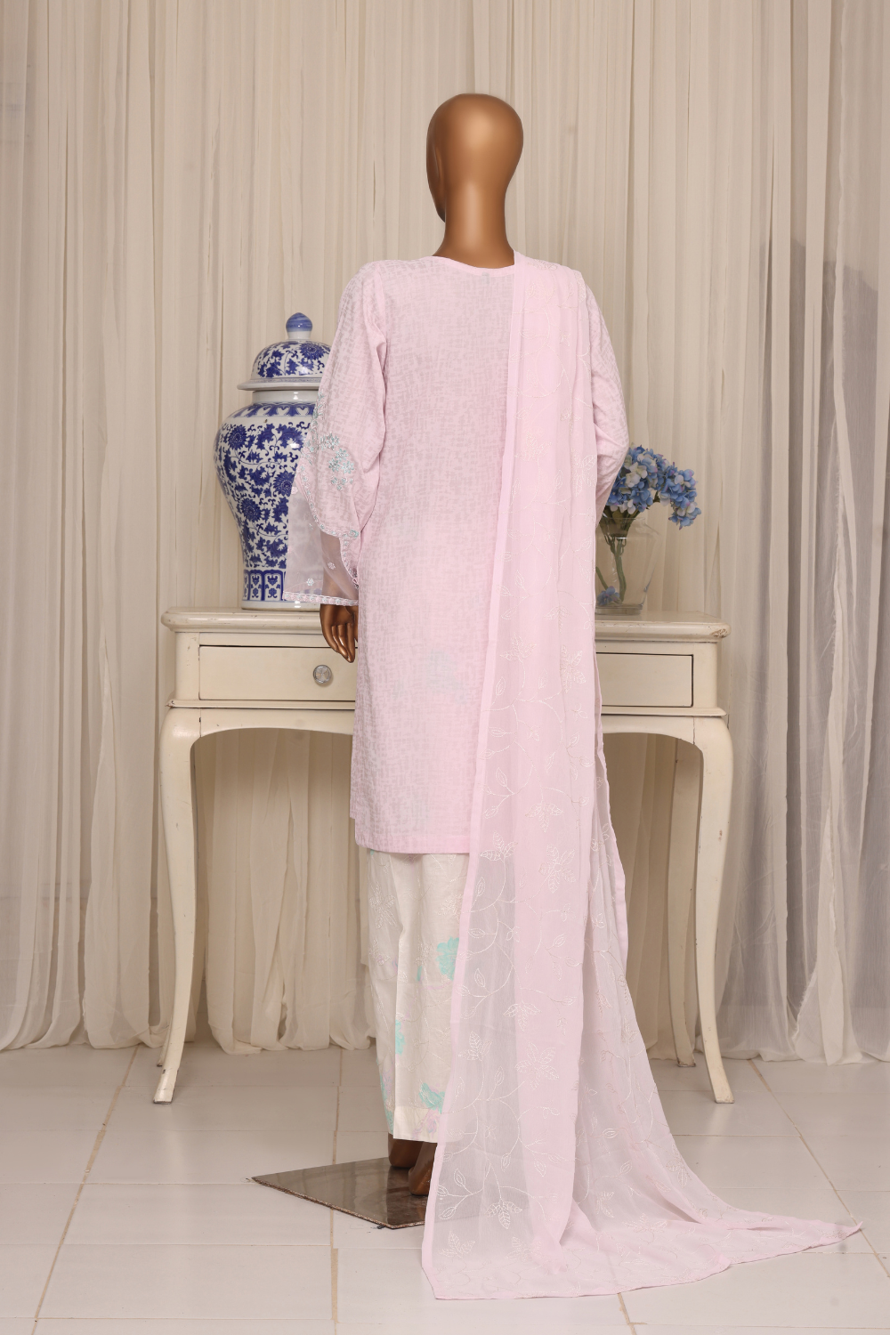 Brush Gulaab 3Pc Embroidered Dress