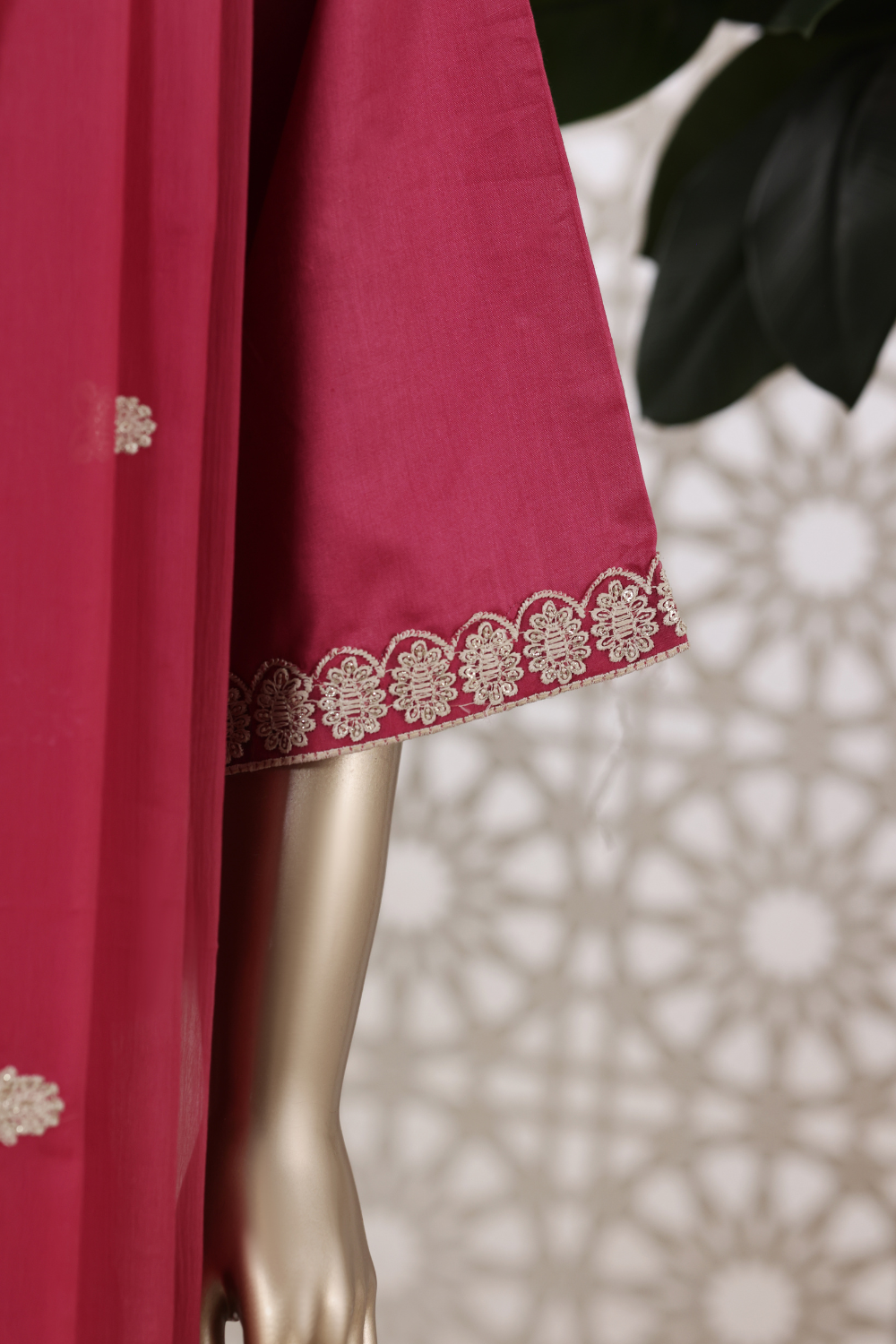 Wheel Cotton 3Pc Embroidered Dress