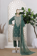 Wheel Cotton 3Pc Embroidered Dress