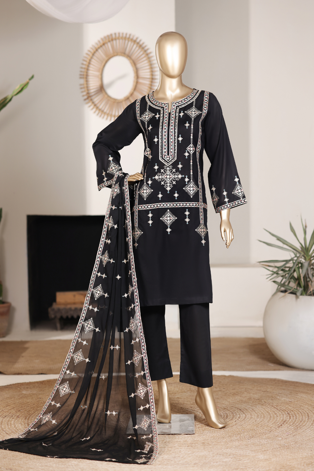 Balochi 3Pc Embroidered Dress