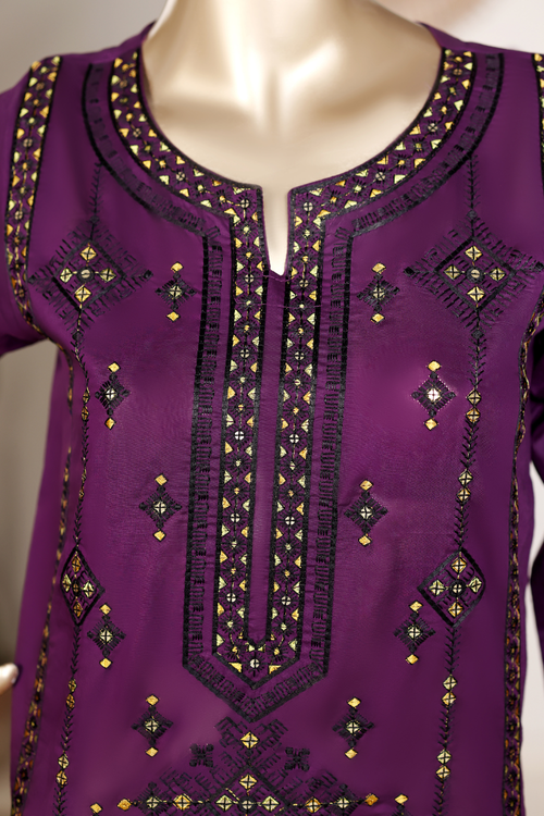 Balochi 3Pc Embroidered Dress