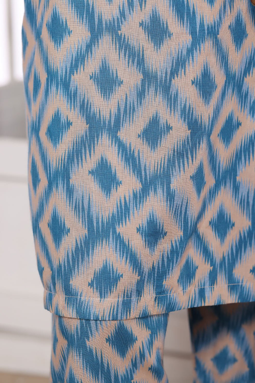 Distortion 2Pc Digital Printed Dress