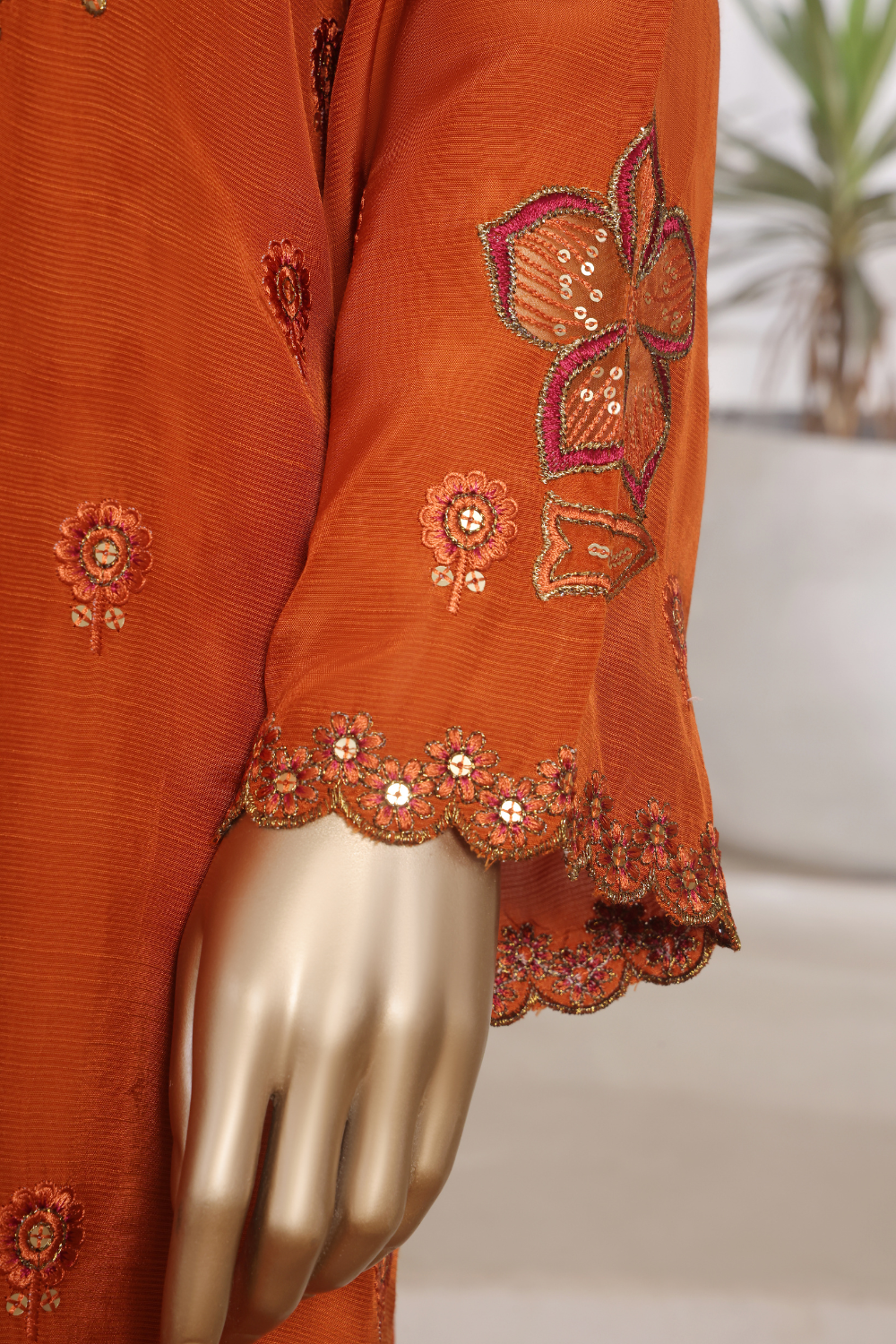 Curl 3Pc Embroidered Dress